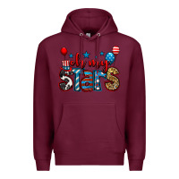 Burgundy oh my stars 4th of july Premium Hoodie - Jasminsmagicworld
