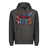 Charcoal Heather oh my stars 4th of july Premium Hoodie - Jasminsmagicworld