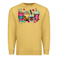 Antique Gold hairstylist coffee cups Premium Sweatshirt - Zillion Design Studio