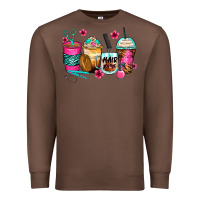Chestnut hairstylist coffee cups Premium Sweatshirt - Zillion Design Studio
