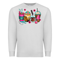 Dove Grey hairstylist coffee cups Premium Sweatshirt - Zillion Design Studio