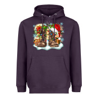 Plum army christmas Heavyweight Hoodie - Zillion Design Studio