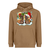 Toasted Coconut army christmas Heavyweight Hoodie - Zillion Design Studio