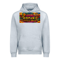 Heather Grey national hispanic heritage month license plate Urban Hoodie - BundleAndBundleShop