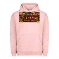 Pigment Salmon national hispanic heritage month license plate Urban Hoodie - BundleAndBundleShop