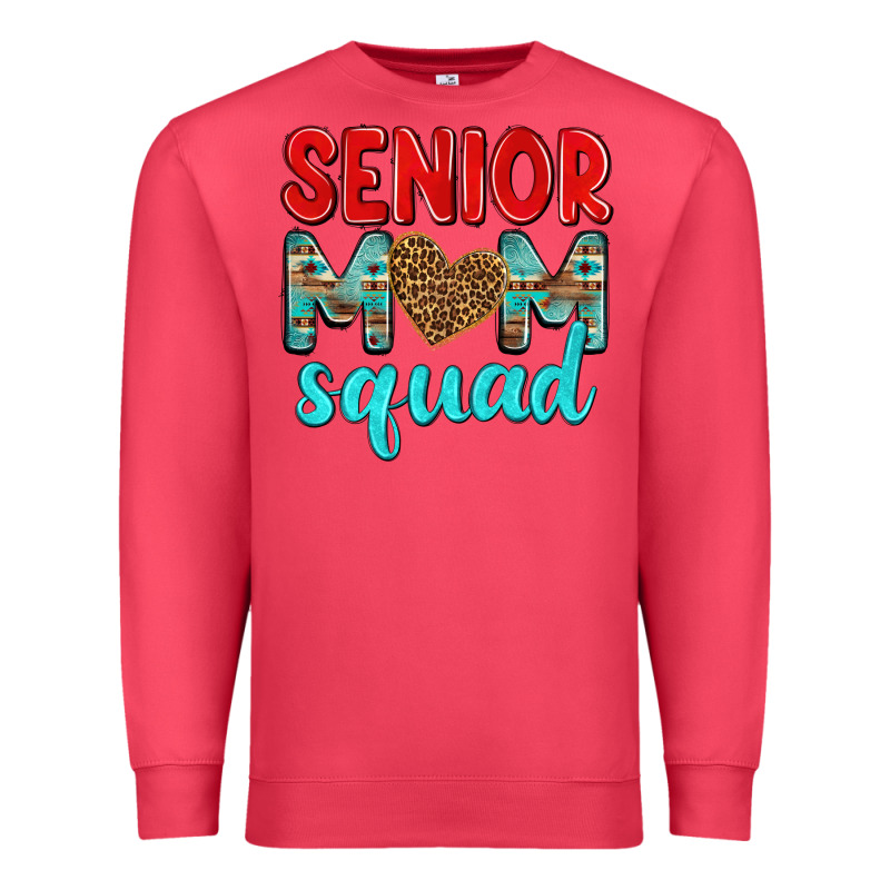 Senior Mom Squad Premium Sweatshirt by texasbilliewilder | Teevron