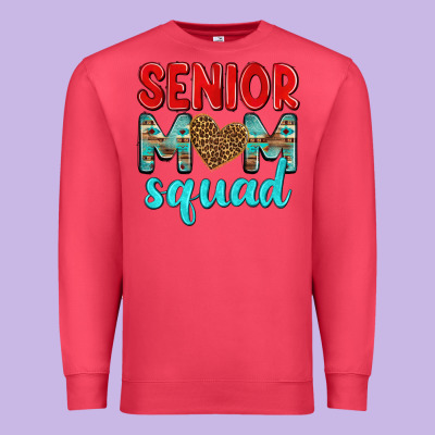 Senior Mom Squad Premium Sweatshirt Designed By Texasbilliewilder