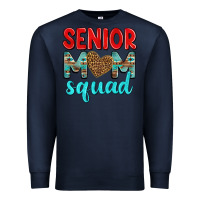 Navy senior mom squad Premium Sweatshirt - texasbilliewilder