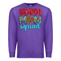 Purple senior mom squad Premium Sweatshirt - texasbilliewilder