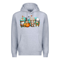 Heather Grey golf coffee cups Premium Hoodie - Jasminsmagicworld