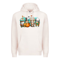 Pale Pink golf coffee cups Premium Hoodie - Jasminsmagicworld