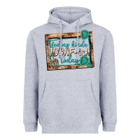 Heather Grey feeling kinda idgafish today Heavyweight Hoodie - texasbilliewilder