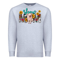 Heather Grey show mom mothers day Premium Sweatshirt - texasbilliewilder
