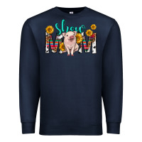 Navy show mom mothers day Premium Sweatshirt - texasbilliewilder