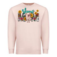 Pale Pink show mom mothers day Premium Sweatshirt - texasbilliewilder