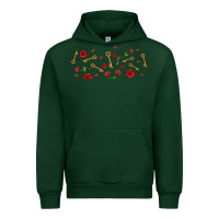Forest Green rosses and keys Urban Hoodie - AdoDesignShop