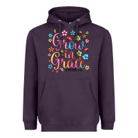 Plum grow in grace Heavyweight Hoodie - texasbilliewilder