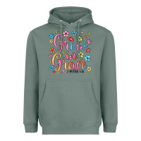 Sage grow in grace Heavyweight Hoodie - texasbilliewilder