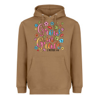 Toasted Coconut grow in grace Heavyweight Hoodie - texasbilliewilder