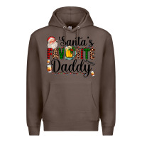Coffee santa's favorite daddy Premium Hoodie - AdoDesignShop