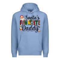 Colony Blue santa's favorite daddy Premium Hoodie - AdoDesignShop