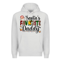 Dove Grey santa's favorite daddy Premium Hoodie - AdoDesignShop