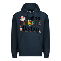 Navy santa's favorite daddy Premium Hoodie - AdoDesignShop