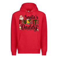 Red santa's favorite daddy Premium Hoodie - AdoDesignShop
