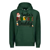 Sports Green santa's favorite daddy Premium Hoodie - AdoDesignShop