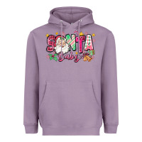 Lavender pink santa baby christmas Heavyweight Hoodie - Zillion Design Studio