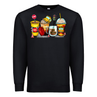 Black bus driver coffee cups Premium Sweatshirt - Zillion Design Studio
