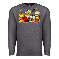 Charcoal Heather bus driver coffee cups Premium Sweatshirt - Zillion Design Studio