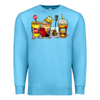 Ocean Blue bus driver coffee cups Premium Sweatshirt - Zillion Design Studio