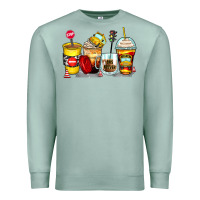 Seafoam bus driver coffee cups Premium Sweatshirt - Zillion Design Studio