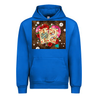 Cobalt playing cards and pearls Urban Hoodie - AdoDesignShop