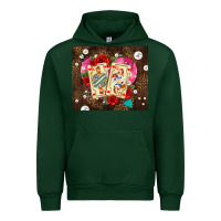 Forest Green playing cards and pearls Urban Hoodie - AdoDesignShop