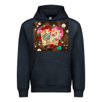 Navy playing cards and pearls Urban Hoodie - AdoDesignShop