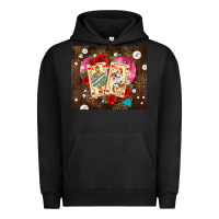 Pigment Black playing cards and pearls Urban Hoodie - AdoDesignShop