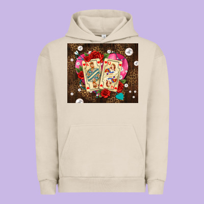 Playing Cards And Pearls Urban Hoodie Designed By Adodesignshop