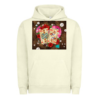 Pigment Pistachio playing cards and pearls Urban Hoodie - AdoDesignShop