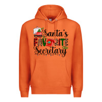 Santa's Favorite Secretary Premium Hoodie | Teevron