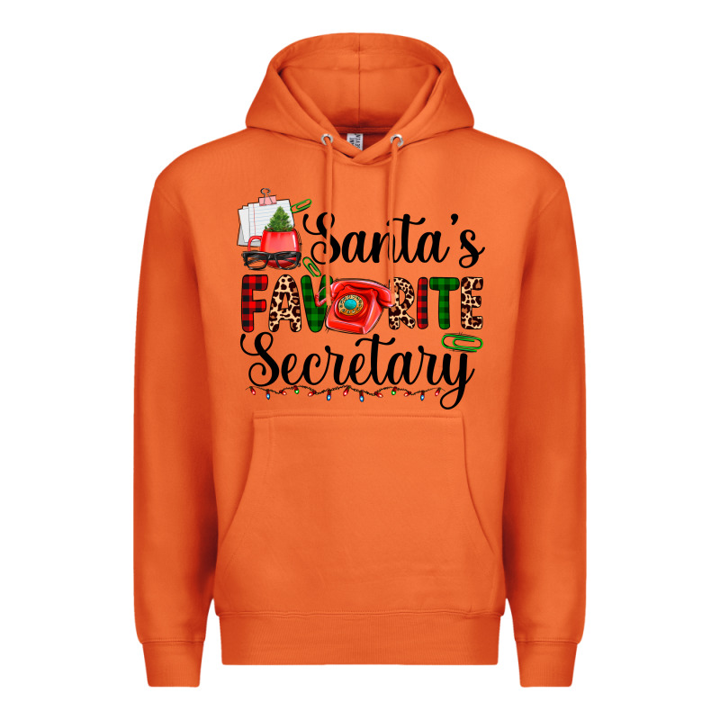 Santa's Favorite Secretary Premium Hoodie by AdoDesignShop | Teevron