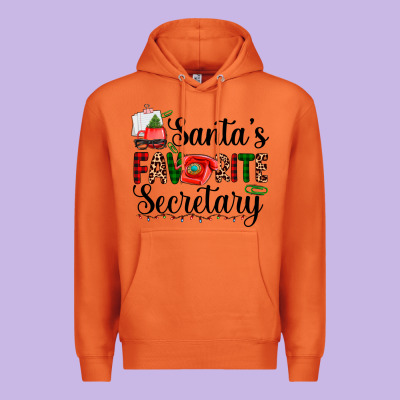 Santa's Favorite Secretary Premium Hoodie Designed By Adodesignshop