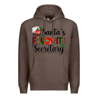 Coffee santa's favorite secretary Premium Hoodie - AdoDesignShop
