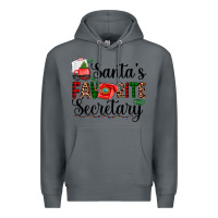 Rock santa's favorite secretary Premium Hoodie - AdoDesignShop