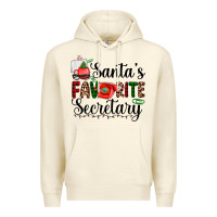 Sandshell santa's favorite secretary Premium Hoodie - AdoDesignShop