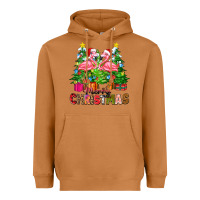 Meerkat merry christmas flamingo Heavyweight Hoodie - Zillion Design Studio