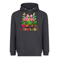 Smoke merry christmas flamingo Heavyweight Hoodie - Zillion Design Studio
