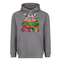 Storm merry christmas flamingo Heavyweight Hoodie - Zillion Design Studio