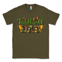 Army Green football dad Classic Tee - BundleAndBundleShop